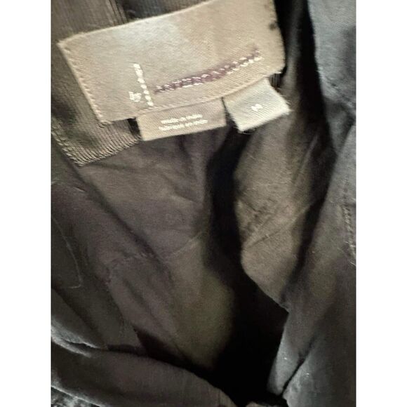 New Anthropologie Embroidered Midi Swing Black Shirt Dress Medium - Picture 13 of 13